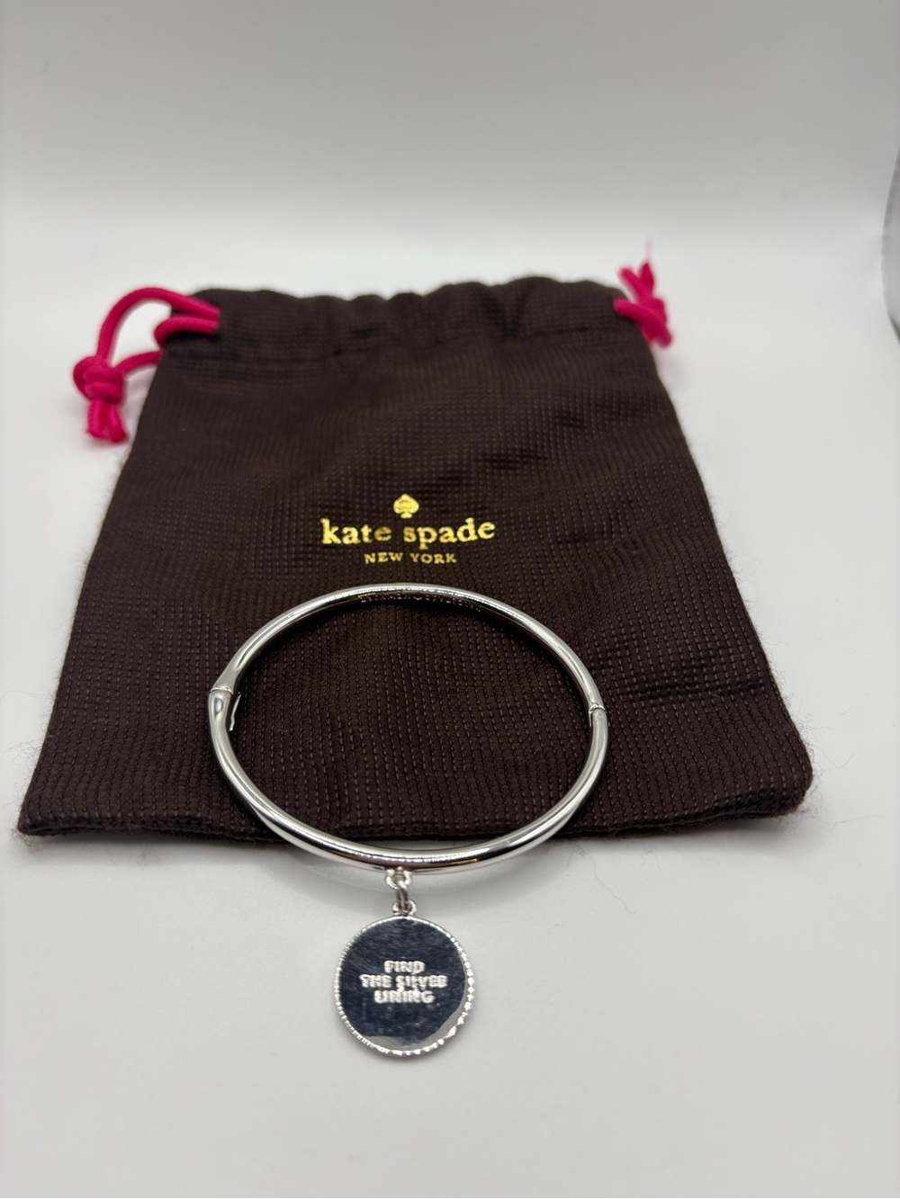 Kate Spade “Silver Lining” Idiom Bangle
